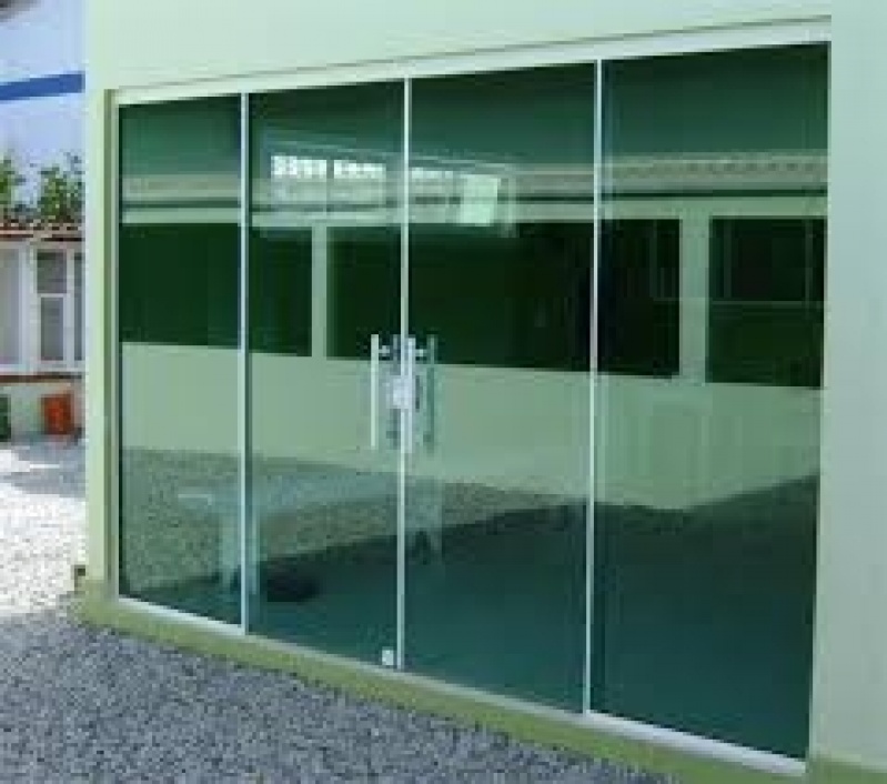 Portas de Vidro Valores na Santa Efigênia - Porta de Vidro de Correr Preço